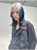 ホワイト×ネイビーブルーデザインカラー