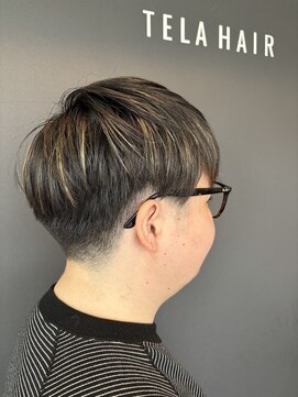 ビオルネ 浦安店(VIE.ORNER) 刈り上げマッシュ（ハイライト）