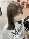 岡山美容室オリーブベージュオリーブグリーン赤み消し