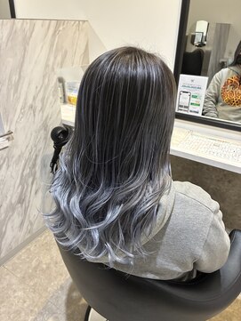 ヘアーデザイン シーベル(HAIR DESIGN SEA BELLE) 【IG seabelle_yas】#バレイヤージュ #白髪ぼかし #ハイライト