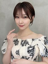 ロンドエニカ 大宮(Lond enika)&nbsp;大人ガーリー/ダークアッシュ/似合わせカット/レイヤーショート