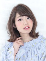 ラグアージュ 本店(RAG AGE)&nbsp;フェミニンで軽やかな印象の「外ハネくびれミディアムボブ」