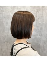 アンレーブ ヘア メイク&nbsp;まとまり抜群◎艶ナチュラルボブ/20代30代40代/秋カラー