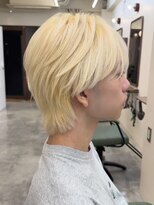 ピコット(P cott) メンズカット抜きっぱなしブリーチメンズレイヤーウルフカット