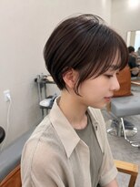 メル ヨコハマ(MeL)&nbsp;20代30代前髪なしショートハンサムショート丸みショートレイ