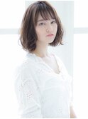 ナチュラルゆるふわボブ