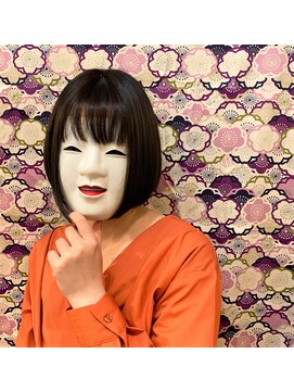 コマ(coma) 【coma中野】ミニボブ_外ハネボブアッシュブラウンネオウルフ