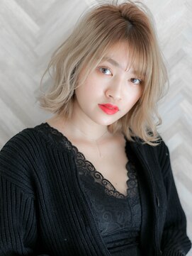 ローマ ギンザ(ROMA Ginza) 【ROMA】2020年お洒落ヘア/シルバーアッシュ/ウェーブ外ハネロブ