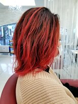 10代20代30代大人かわいい/ピンク/バレイヤージュ/ブリーチ
