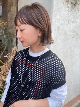 マッシュ アドベ 八戸ノ里(MASHU ADOBE) ぱつっとボブスタイル