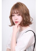 波巻きボブ×ハイトーングレージュ