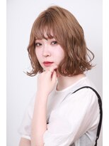 アマネク(AMANEQ by THISCOVER.)&nbsp;波巻きボブ×ハイトーングレージュ