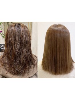【岐阜/茜部】自分史上最高の艶髪に 。ピンとしすぎない自然で柔らかなナチュラルストレートを体感して☆