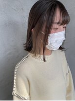 リベルタ(LIBERTA)&nbsp;チラッとオシャレにインナーカラー☆切りっぱなしボブ20代30代