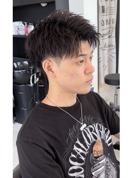 シリー(SILLY) パープルブラックアップバング