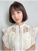美髪切りっぱなしボブスタイル☆