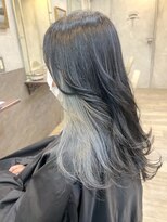 アンジェリカラボ 梅田店(ANGELICA LABO)&nbsp;インナーホワイトシルバーふんわりレイヤー【川又】