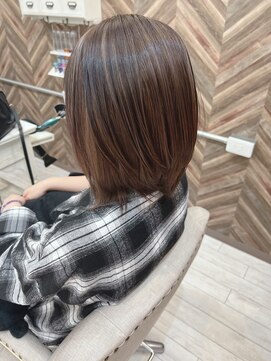 ヘアメイクゼロ 坂戸駅前店(hairmake zero) ケアブリーチHiライト/ニュアンスカラー/アッシュオリーブ