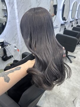 ドットモーダ 町田店(dot. mooda) 【艶カラー×ラベンダーグレー】韓国/韓国ヘア/町田/町田駅