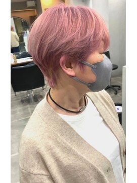 シャムオーツー 国分寺(CHAM:O2) ハンサムショート/ホワイトピンク/ダブルブリーチ