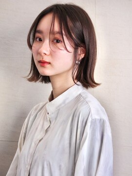 ラフ フロム ガーデン(Laf from GARDEN) 大人ボブ/レイヤーカット/ココアベージュ/小顔/韓国風/髪質改善