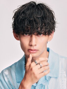 リップスヘアー 渋谷 annex(LIPPS hair) 波巻きパーマ重めマッシュ