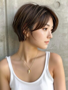 アース 相模大野店(EARTH) 大人可愛い大人美人小顔カットふんわりカールショコラアッシュ