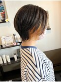 ショートスタイル インナーカラー