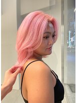 ビュートリアム265(BEAUTRIUM 265) ピンクベージュブリーチカラー大人可愛いくびれレイヤースタイル
