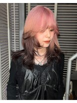 天神美容室&nbsp;【KASUMI天神美容室】エンドカラー×デザインカラー×海外ヘア