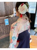 卒業式ヘアセット