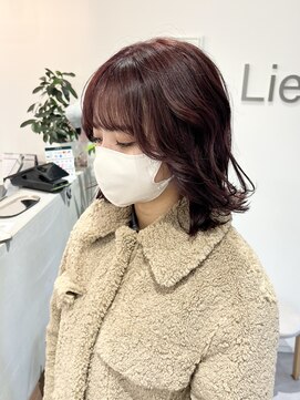 リアン(Lien) ボルドーカラー×ボブ　miyu