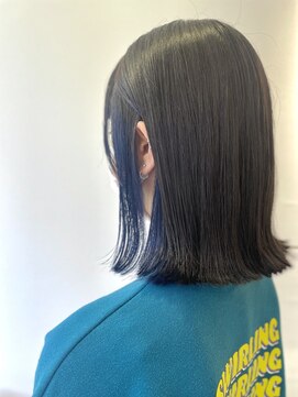 ジプソ(Gypso Hair salon) 【 ネイビーカラー × ダークグレージュ 】