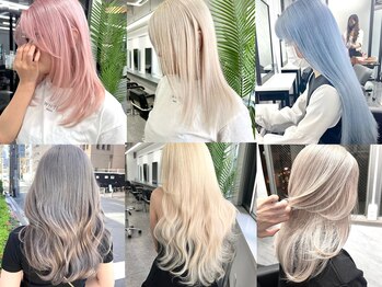 ハイトーンカラー/ブリーチカラー/シールエクステ/梅田/Ria OSAKA
