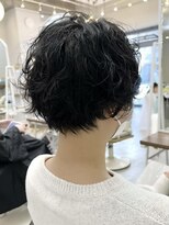 ロミー 本厚木(ROMMY.) 20代~50代☆マッシュショート黒髪パーマ☆ヘッドスパ本厚木