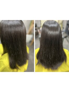 URUGAMI髪質改善で、髪のハリ・コシを取り戻し、潤いと自然なツヤを実感できる♪