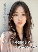 前髪なし◎韓国大人レイヤーカットで美人見せ