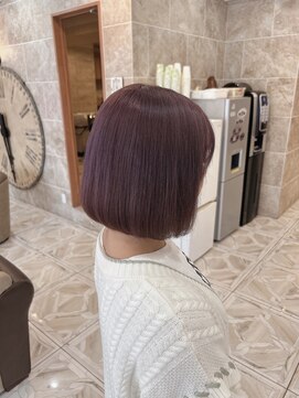 シャンティ 平岸店(Shanti) ○ブリーチカラー/ピンクパール/ミニボブ○ 菅野裕太