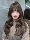 黒髪カタログ/オリーブグレー/ココアベージュ/に見せるヘア