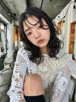 ノラジャーニー(NORA Journey)&nbsp;【阿形】ミディアムウルフパーマレイヤーパーマレイヤーカット