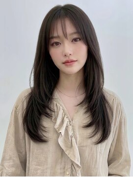 キビト(kibito) 小顔を作る顔まわりカット×透明感ベージュ