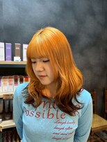 ノーヴァ バイ ボナ 前橋店(nova by bona) 夏におすすめオレンジ系ヘアカラー 艶髪ツートンカラー