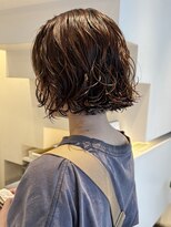 ビファインクーアヴェダ(Be fine coo AVEDA)&nbsp;オレンジブラウン　ボブパーマ　プードルパーマ/