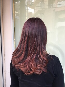 パラッチ 豊中店(Palacchi) 【THROW】ベリーピンクグラデーション