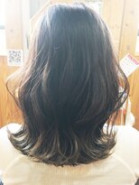 ララテラス(LaLa Terrace)&nbsp;ダークグレージュ×グラデーションカラー×外はねくびれミディ