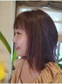 セミロングヘア
