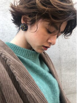 グルグル 本八幡店(GULGUL) カール ショート 束感を活かしたショコラアッシュ【本八幡】