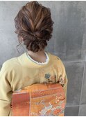 着物が似合うヘアセット