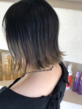 スーパーカット 元町店(SUPER CUT) ハイインナーカラー　ボブ
