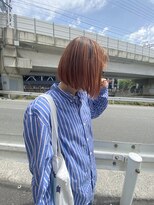 ムジーク(Musiiik)&nbsp;ぱつんボブとオレンジカラー。